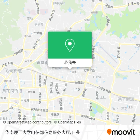 华南理工大学电信部信息服务大厅地图