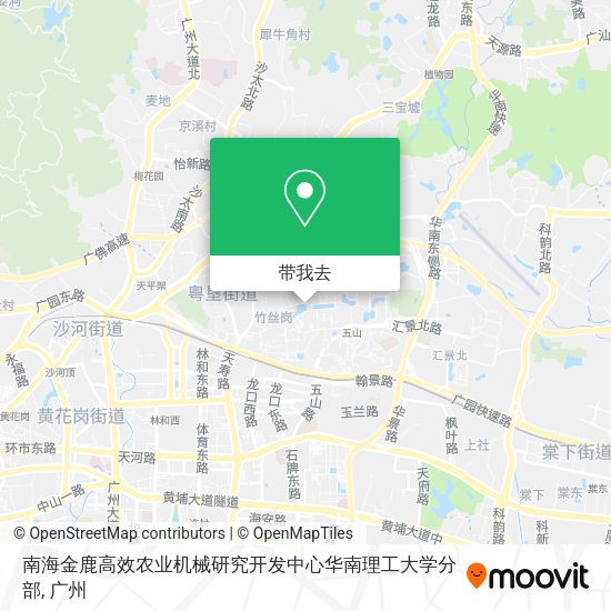 南海金鹿高效农业机械研究开发中心华南理工大学分部地图