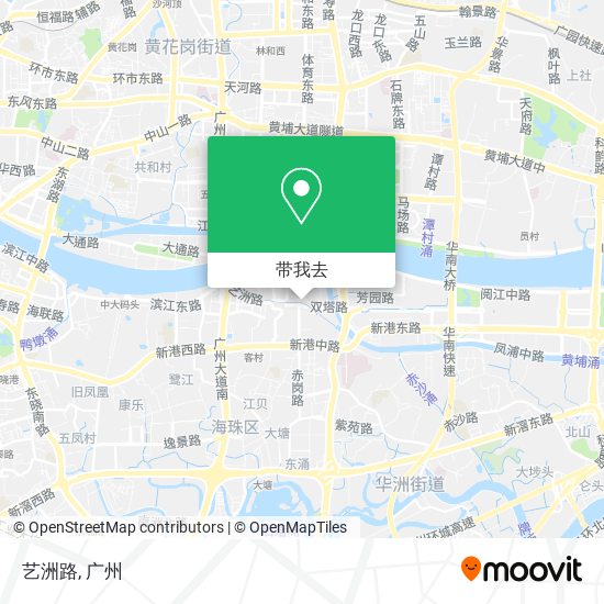 艺洲路地图