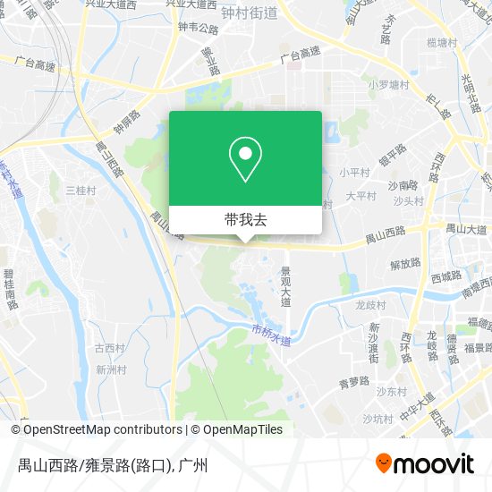 禺山西路/雍景路(路口)地图