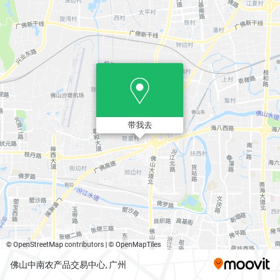 佛山中南农产品交易中心地图