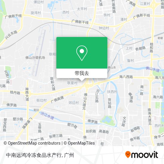 中南远鸿冷冻食品水产行地图