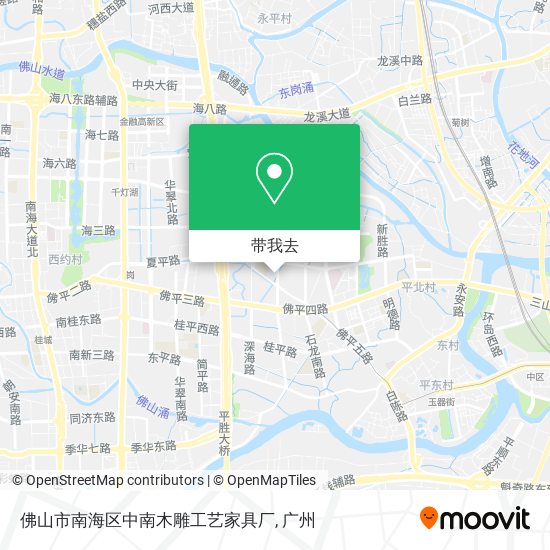 佛山市南海区中南木雕工艺家具厂地图
