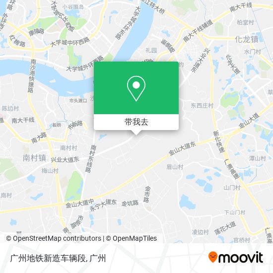 广州地铁新造车辆段地图