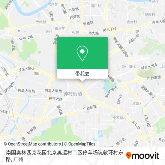 南国奥林匹克花园北京奥运村二区停车场诜敦环村东路地图