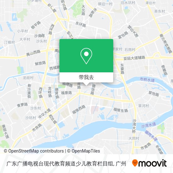 广东广播电视台现代教育频道少儿教育栏目组地图