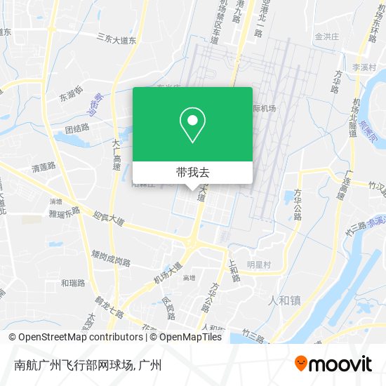 南航广州飞行部网球场地图