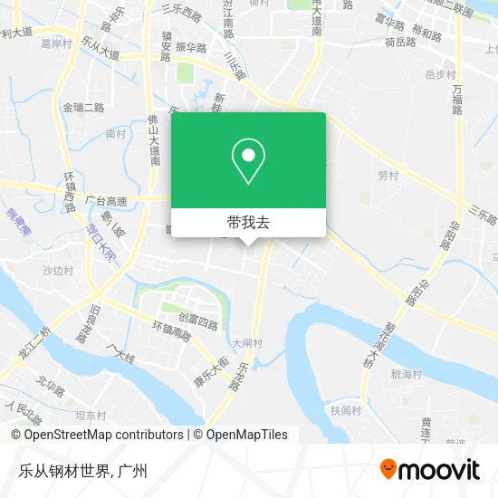 乐从钢材世界地图