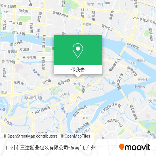 广州市三达塑业包装有限公司-东南门地图