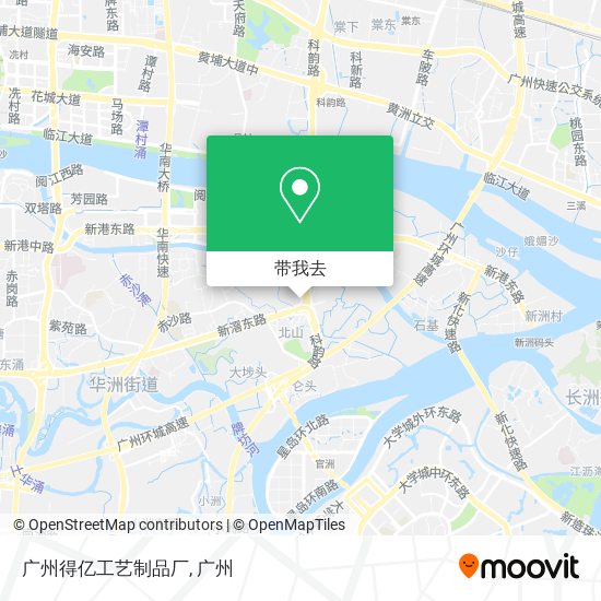 广州得亿工艺制品厂地图