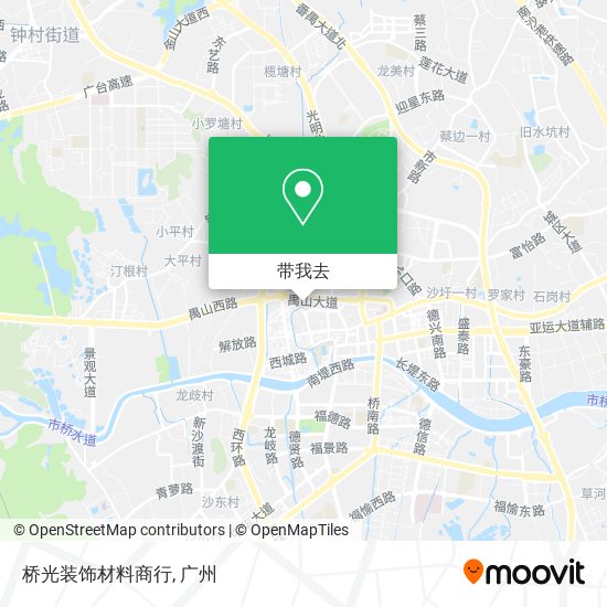 桥光装饰材料商行地图