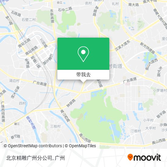 北京精雕广州分公司地图