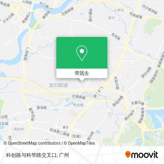 科创路与科华路交叉口地图