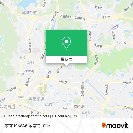 萌芽1968A6-东南门地图