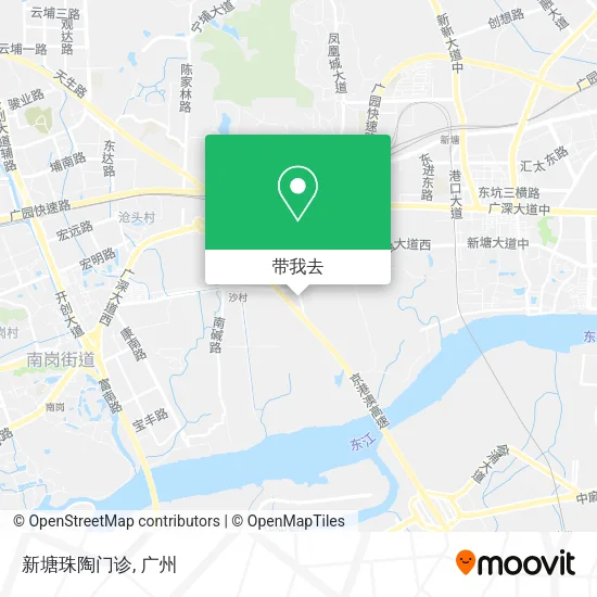 新塘珠陶门诊地图