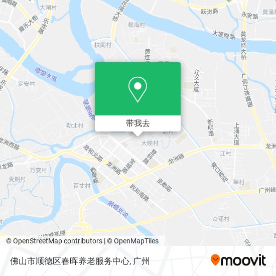 佛山市顺德区春晖养老服务中心地图