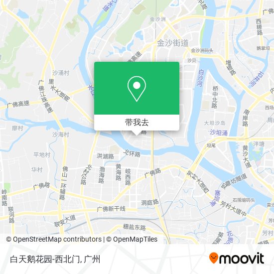 白天鹅花园-西北门地图