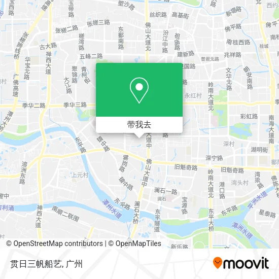 贯日三帆船艺地图