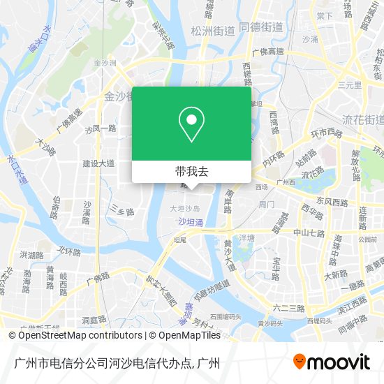 广州市电信分公司河沙电信代办点地图