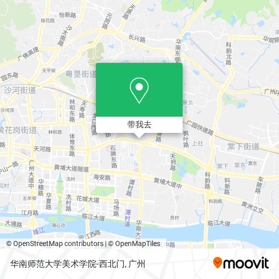 华南师范大学美术学院-西北门地图