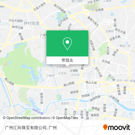 广州汇向珠宝有限公司地图