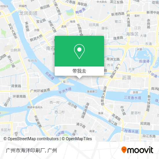 广州市海洋印刷厂地图