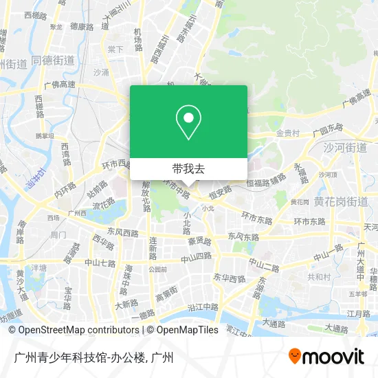 广州青少年科技馆-办公楼地图