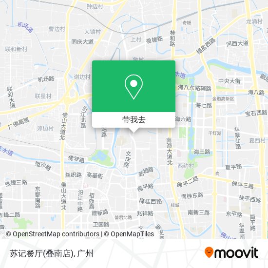 苏记餐厅(叠南店)地图