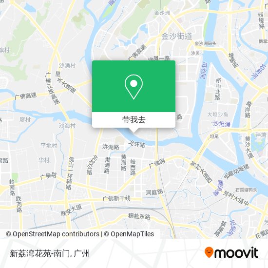 新荔湾花苑-南门地图