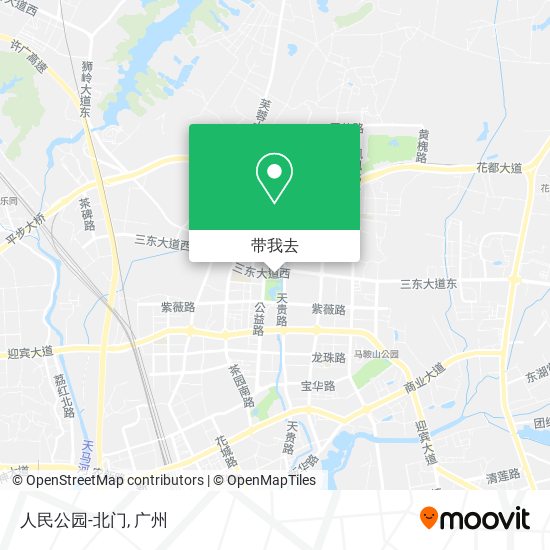 人民公园-北门地图
