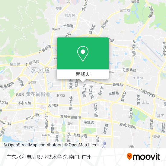 广东水利电力职业技术学院-南门地图