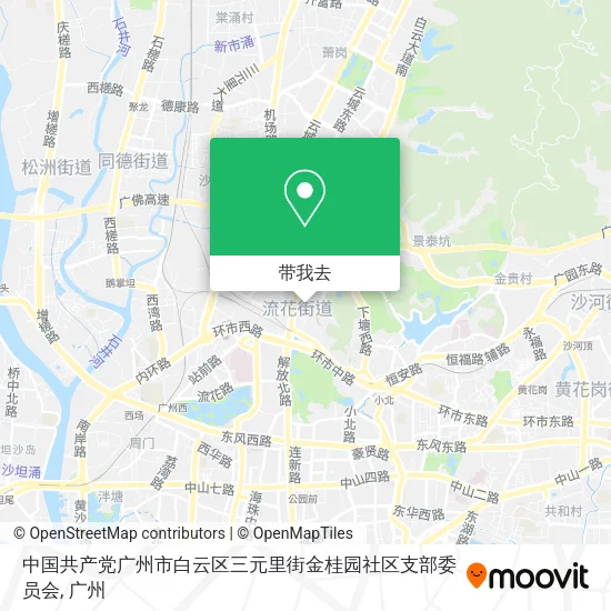 中国共产党广州市白云区三元里街金桂园社区支部委员会地图