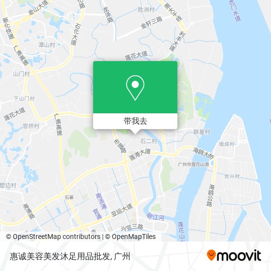 惠诚美容美发沐足用品批发地图