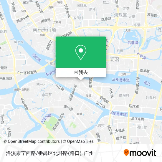 洛溪康宁西路/番禺区北环路(路口)地图