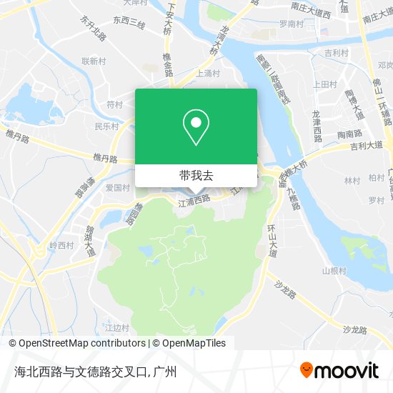 海北西路与文德路交叉口地图