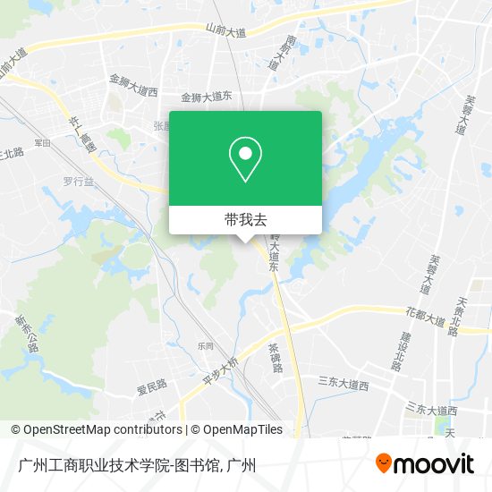 广州工商职业技术学院-图书馆地图
