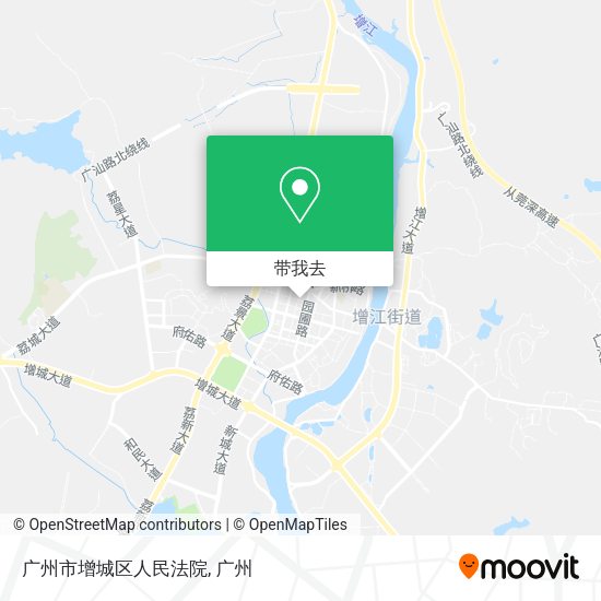 广州市增城区人民法院地图