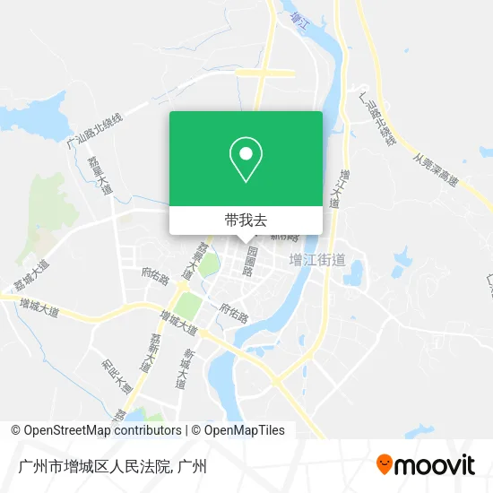 广州市增城区人民法院地图