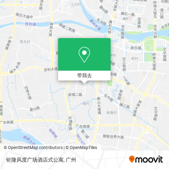 钜隆风度广场酒店式公寓地图