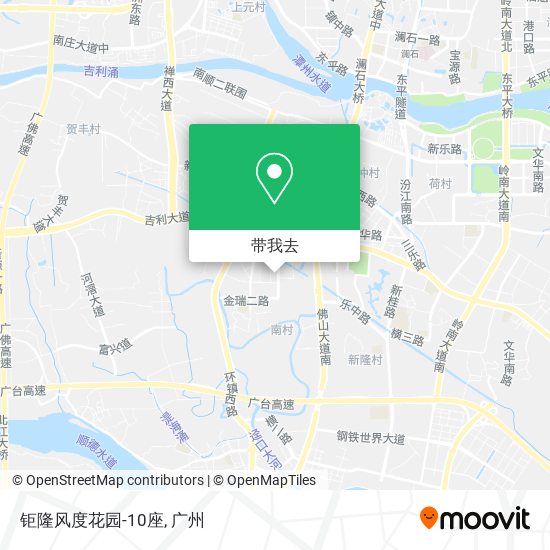 钜隆风度花园-10座地图