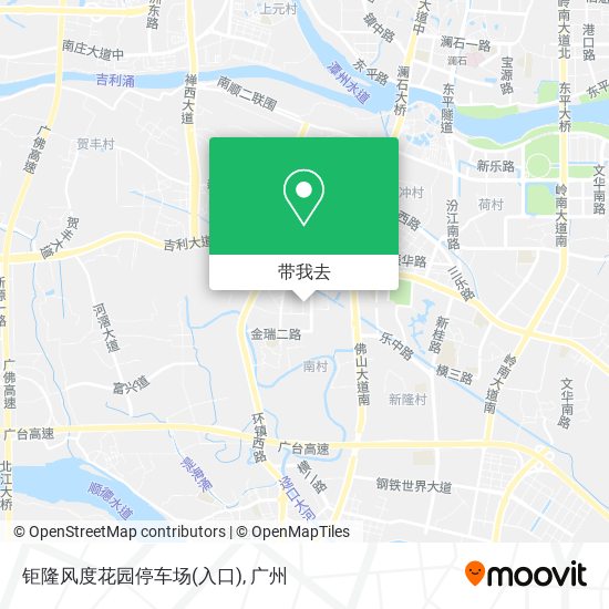 钜隆风度花园停车场(入口)地图