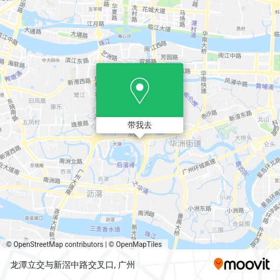 龙潭立交与新滘中路交叉口地图