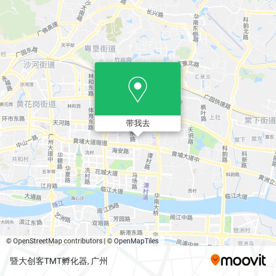 暨大创客TMT孵化器地图