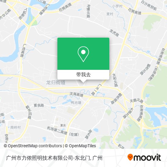广州市力侬照明技术有限公司-东北门地图