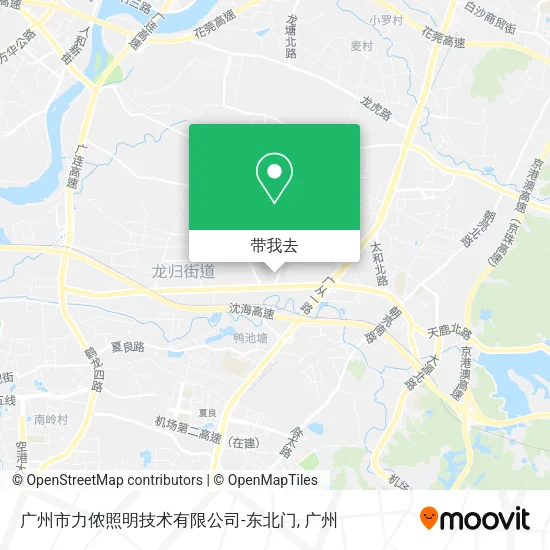 广州市力侬照明技术有限公司-东北门地图