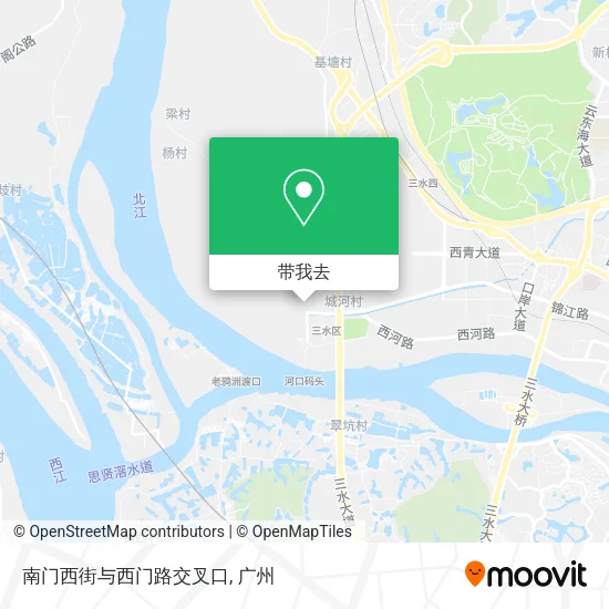 南门西街与西门路交叉口地图