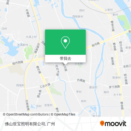 佛山世宝照明有限公司地图