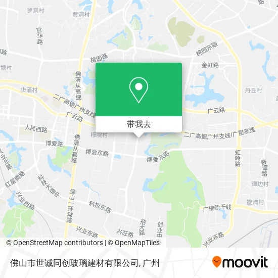 佛山市世诚同创玻璃建材有限公司地图