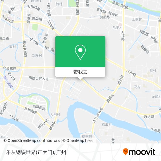 乐从钢铁世界(正大门)地图