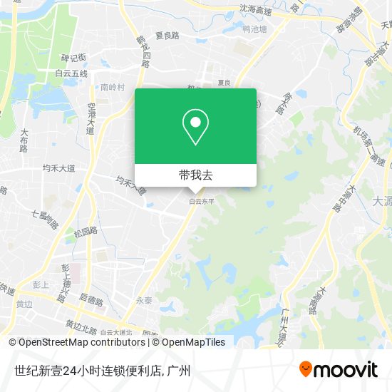 世纪新壹24小时连锁便利店地图